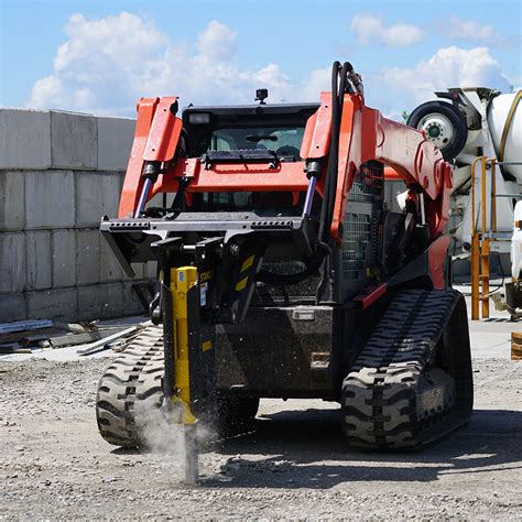 ice breaker for skid steer|concrete breaker for skid steer.